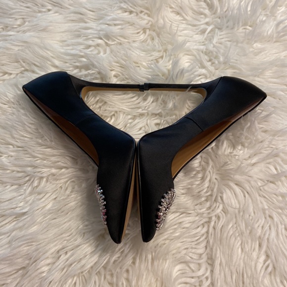 Very elegant Express high heel shoes size 10 brand new color black with silver - Picture 5 of 16